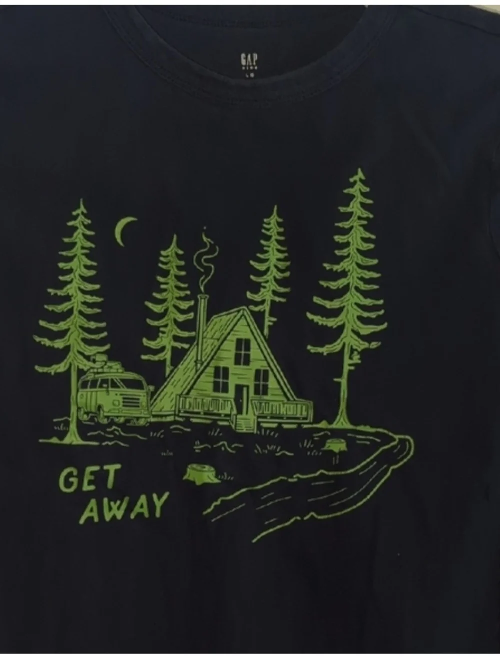 GAP Kids 'Get Away' Navy Long-Sleeve Graphic Tee Part Of My 4 Items Bundle Sale